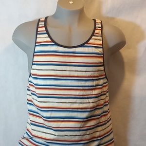 Billabong Mens L Striped Knit Tee Shirt